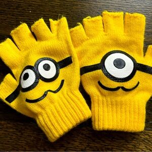 Minion fingerless gloves. Not worn.